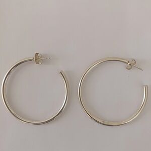 Silver hoops